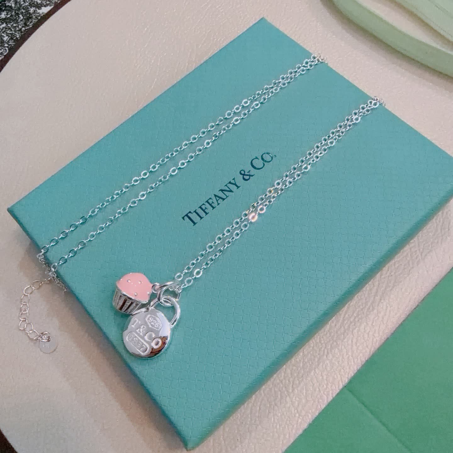 Tiffany & Co. Lock Charm Necklace